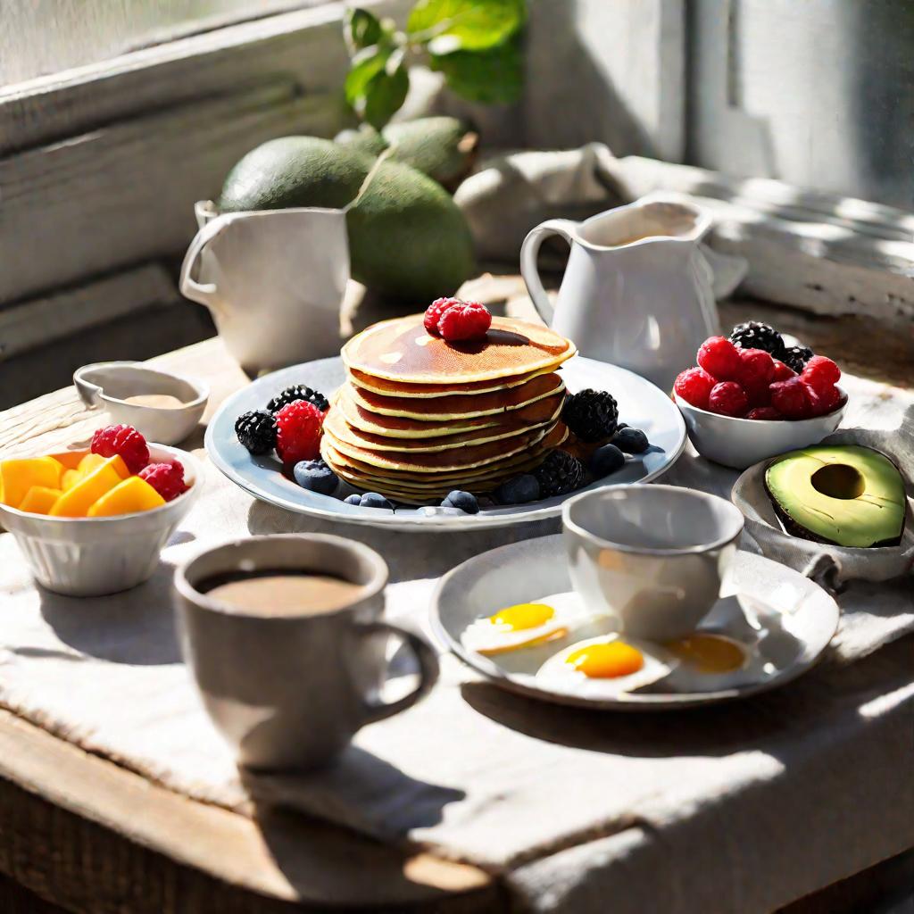 Завтрак с продуктами, стимулирующими гормоны счастья