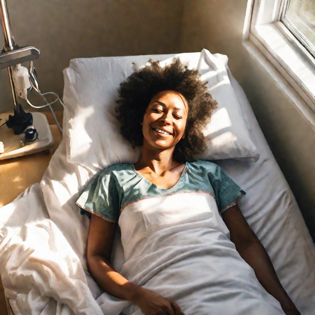 Пациентка после операции по удалению миомы матки