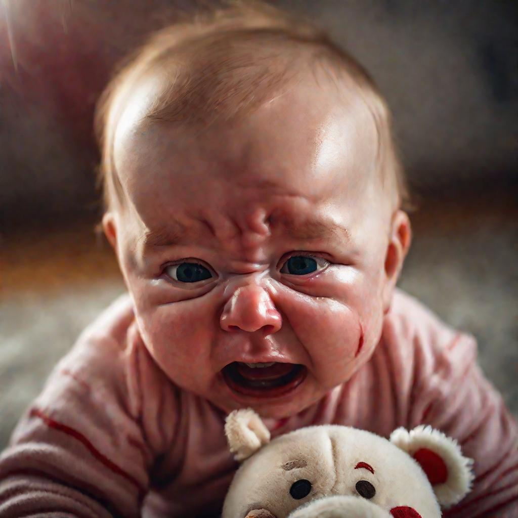 Портрет плачущего ребенка