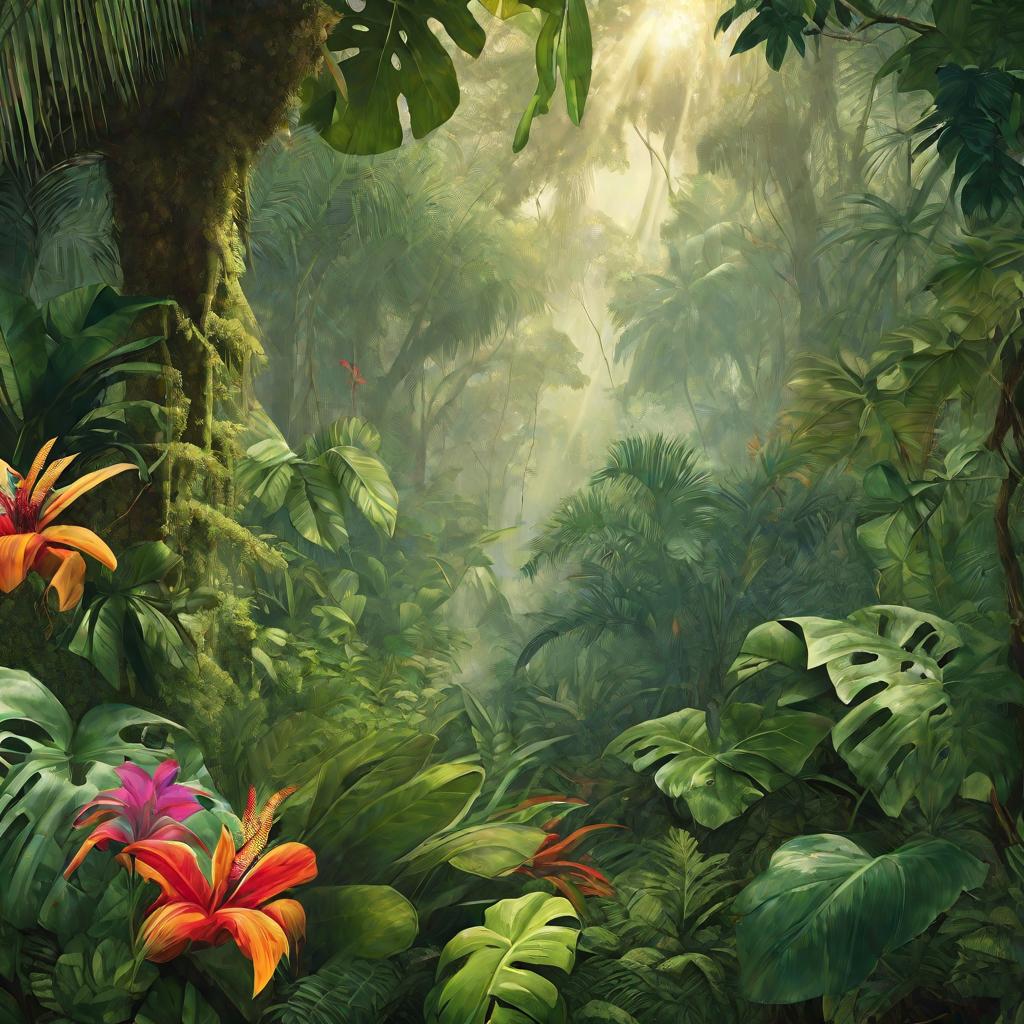Тропический лес с высокой влажностью