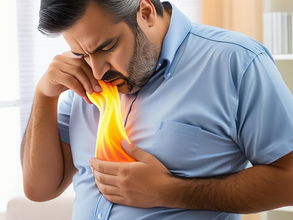 Гастроэзофагеальная рефлюксная болезнь может вызвать кашель после еды из-за раздражения пищевода и