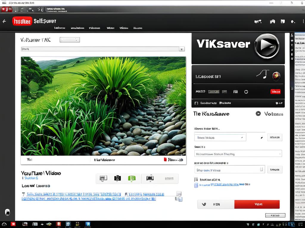 Интерфейс VKSaver во время загрузки видео с YouTube для скачивания