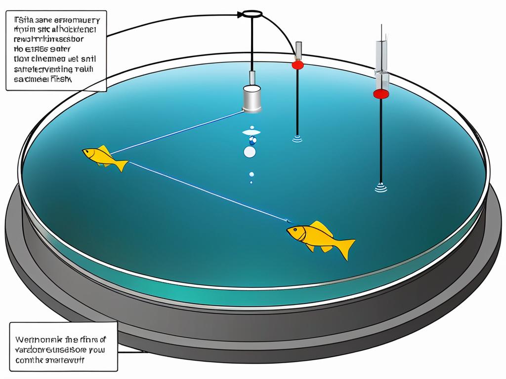 Схема эксперимента по изучению памяти рыб с использованием маячка