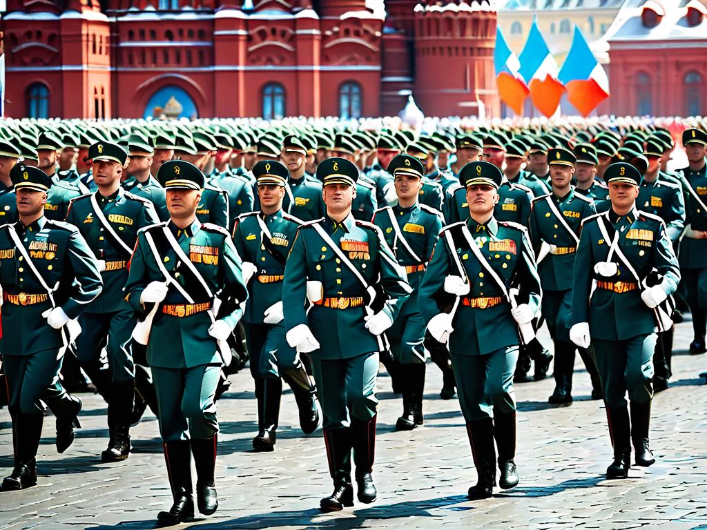 Военный парад на Красной площади в честь Дня Победы