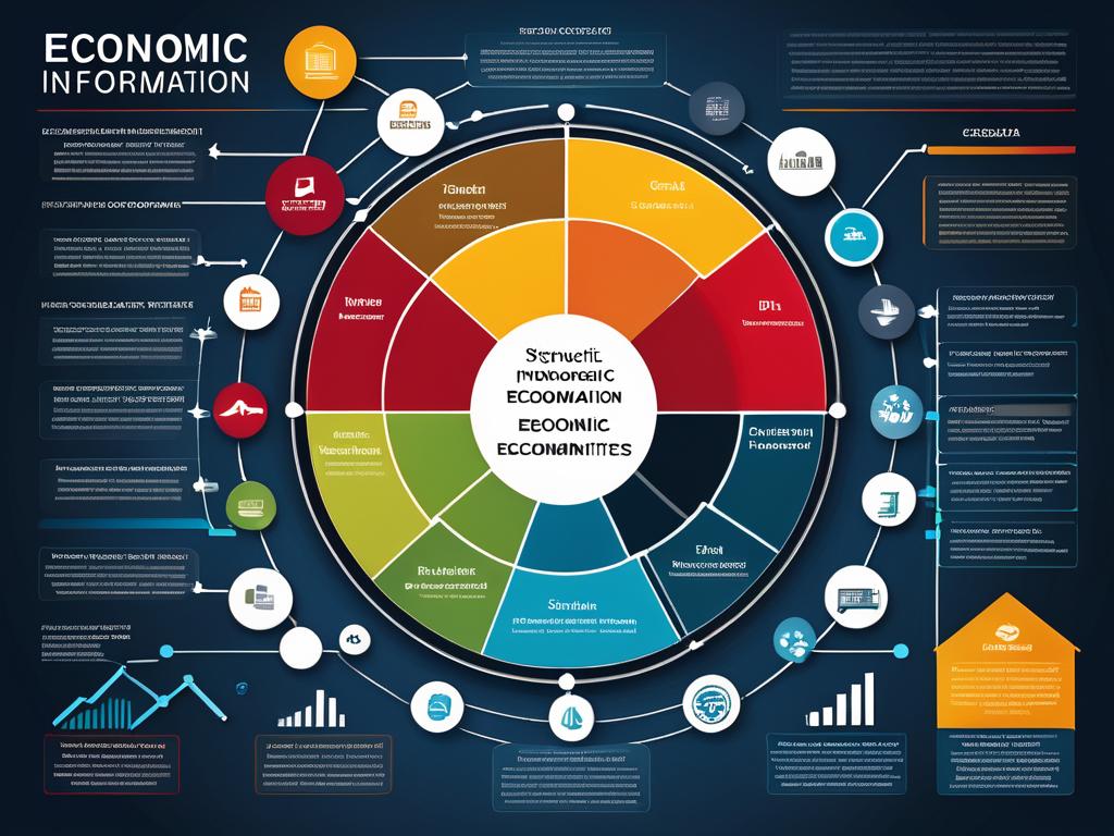 Схема, показывающая структуру экономической информации с показателями, реквизитами и другими