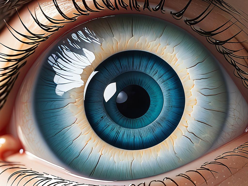 Схема глаза с причинами глаукомы