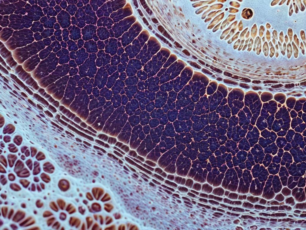 Микроскопическое изображение гранулы Фордайса на коже