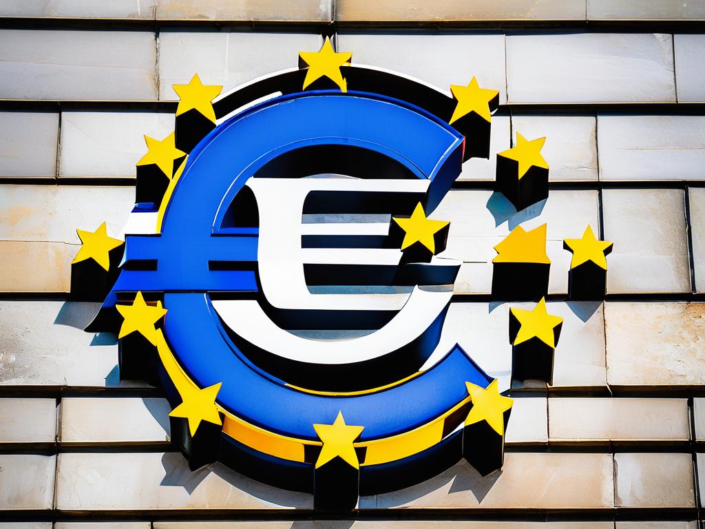 Фото этапов создания символа евро