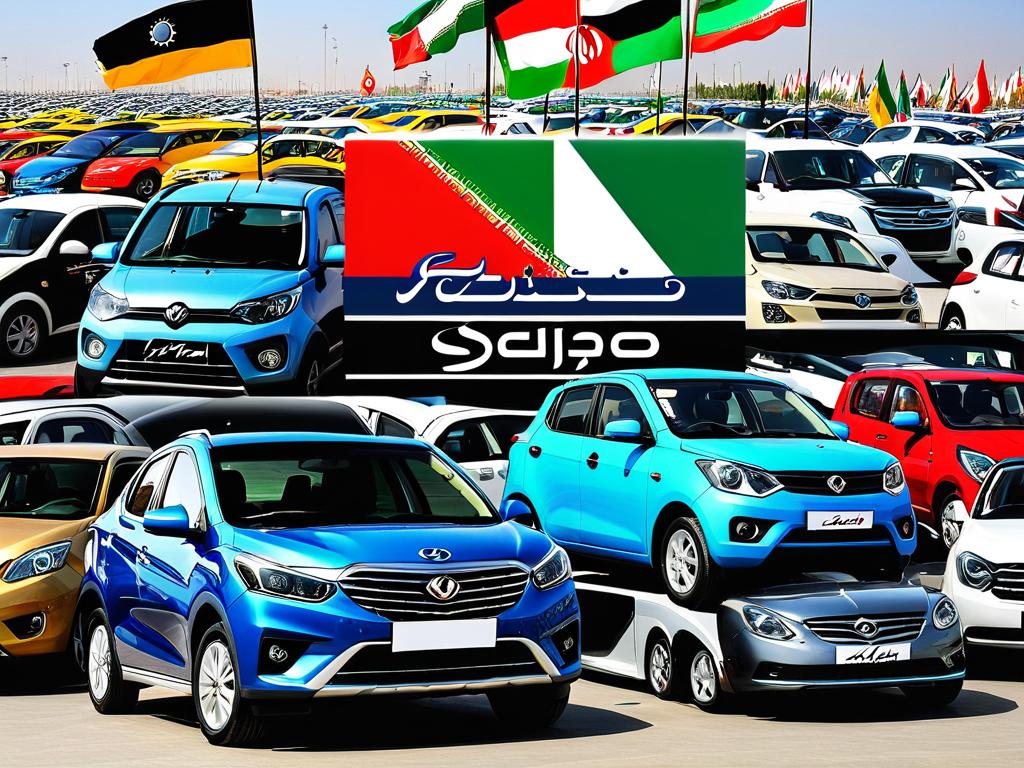 Логотипы крупнейших иранских автопроизводителей Iran Khodro, Saipa, Kerman Motors и др.