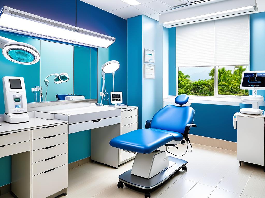 Современный кабинет дерматолога в поликлинике