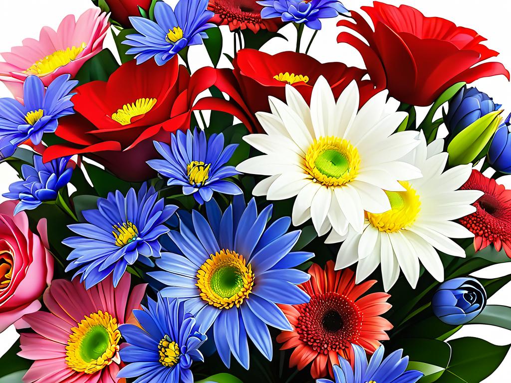 Красивый букет цветов для поздравления с именинами