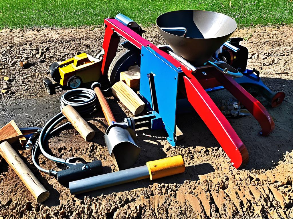Набор инструментов, необходимых для изготовления дровокола