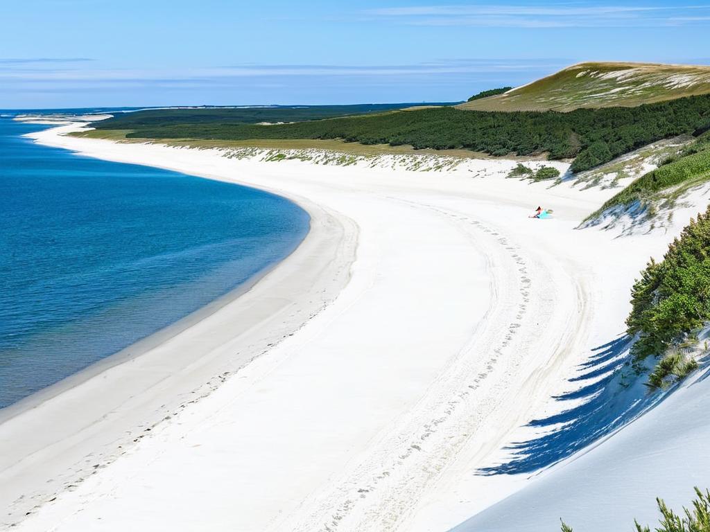 Белоснежные пляжи и синие воды Скагена, самой северной точки Дании