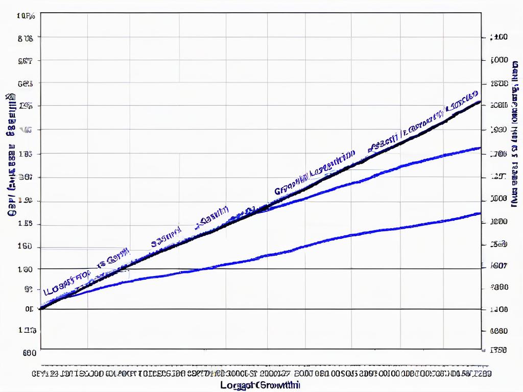 График темпов экономического роста, построенный с помощью логарифмического дифференцирования для