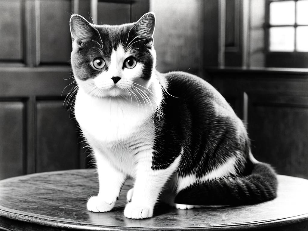 Фото коротколапой кошки начала 20 века