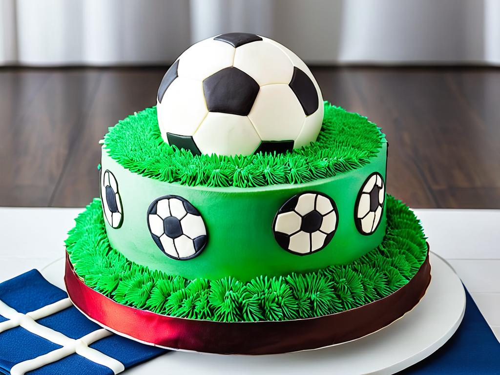 Торт для любителя футбола на день рождения