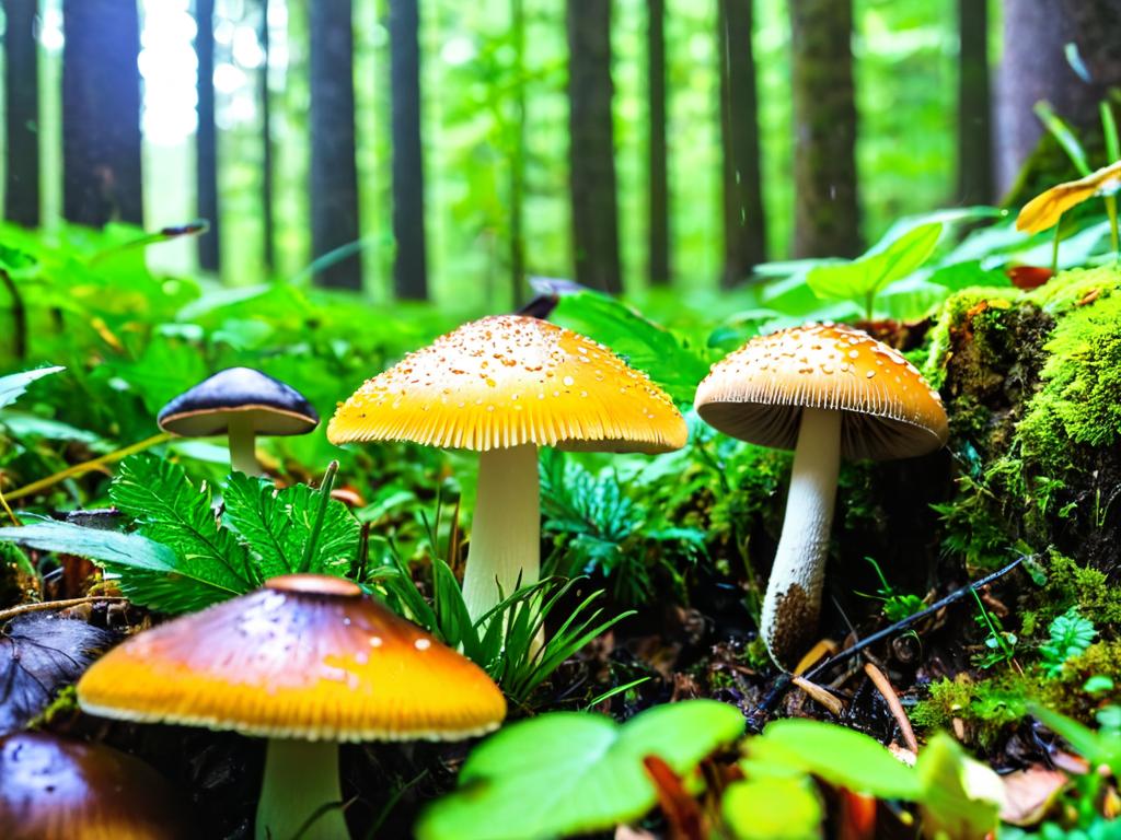 Солнечная погода с дождями создала идеальные условия для роста грибов в лесах в этом сезоне