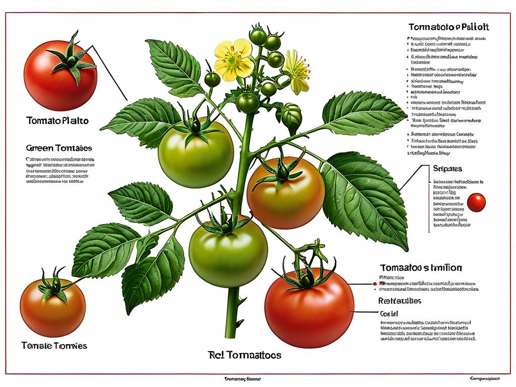 Схема классификации помидорного растения и его плодов