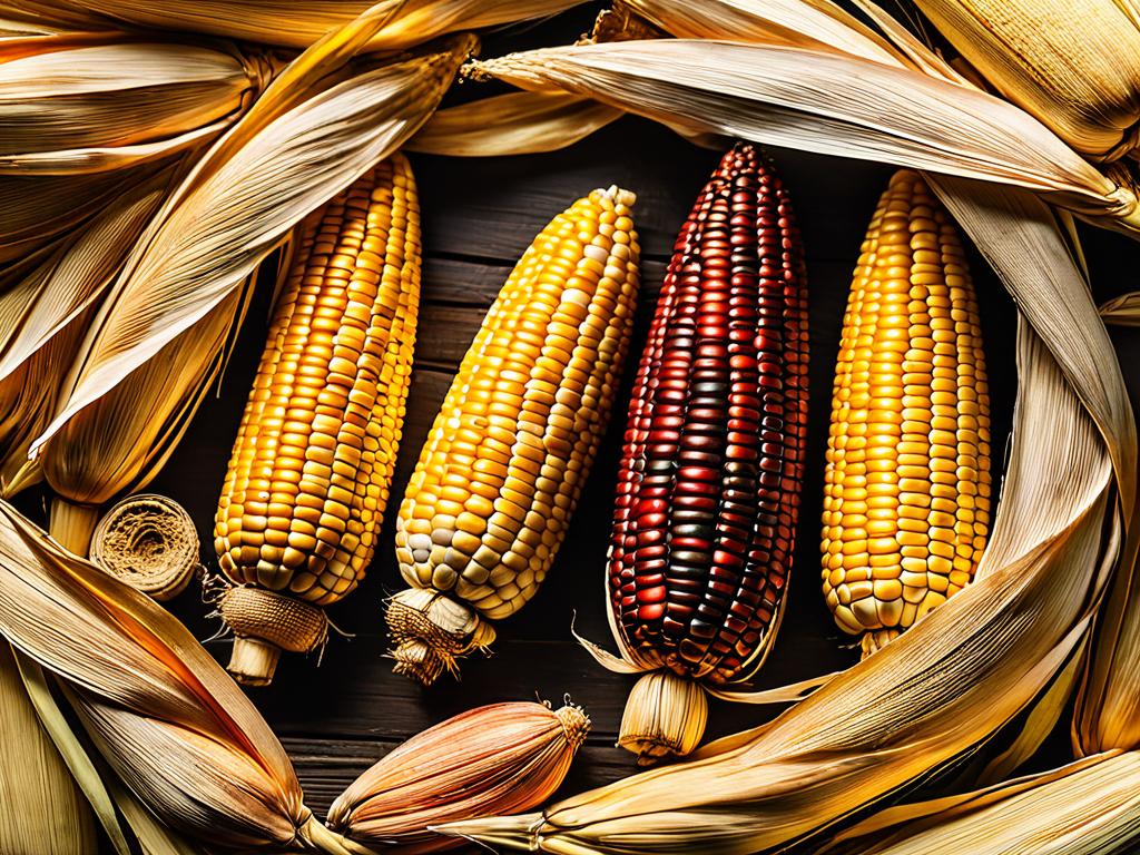 Древние початки кукурузы, найденные в Южной Америке и датируемые тысячелетиями, демонстрируют