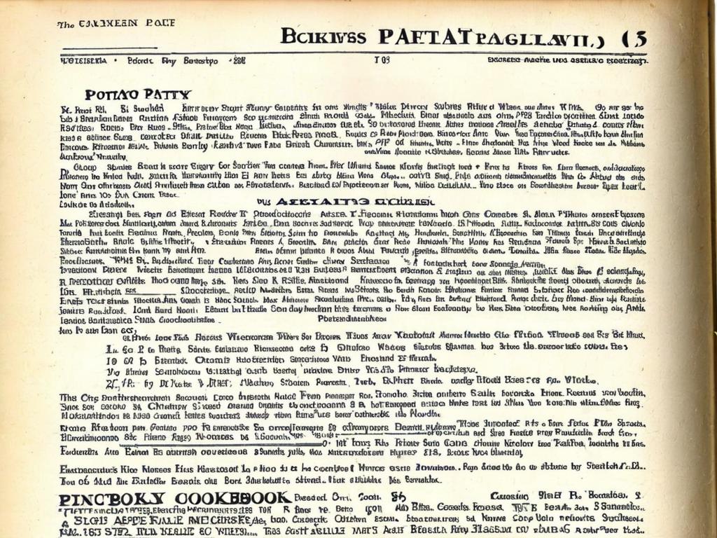 Страница старой кулинарной книги с рецептом картофельных котлет