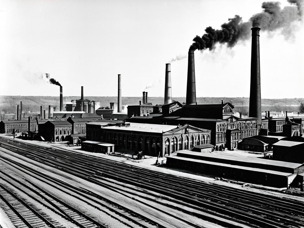 Фотография крупного завода начала 20 века