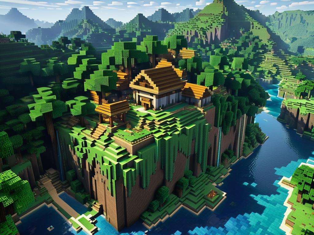 Игроки сотрудничают, предоставляя друг другу доступ к защищенному региону в Minecraft