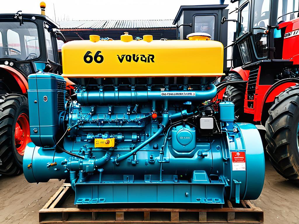 Новый дизельный двигатель СМД-66 трактора «Волгарь» ДТ-175