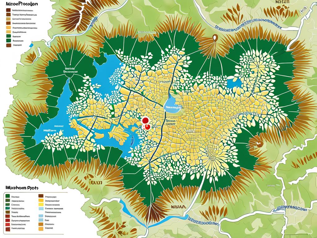 Карта грибных мест Ростовской области