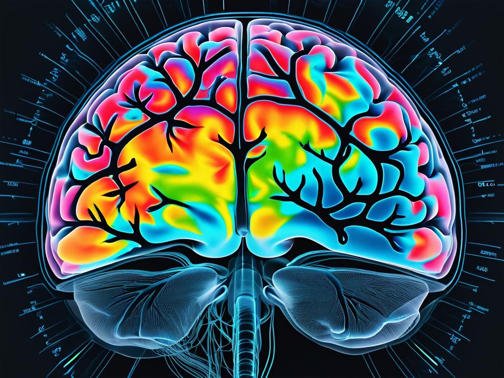 Изображение сканирования мозга, показывающее его активность во время осознанного сна