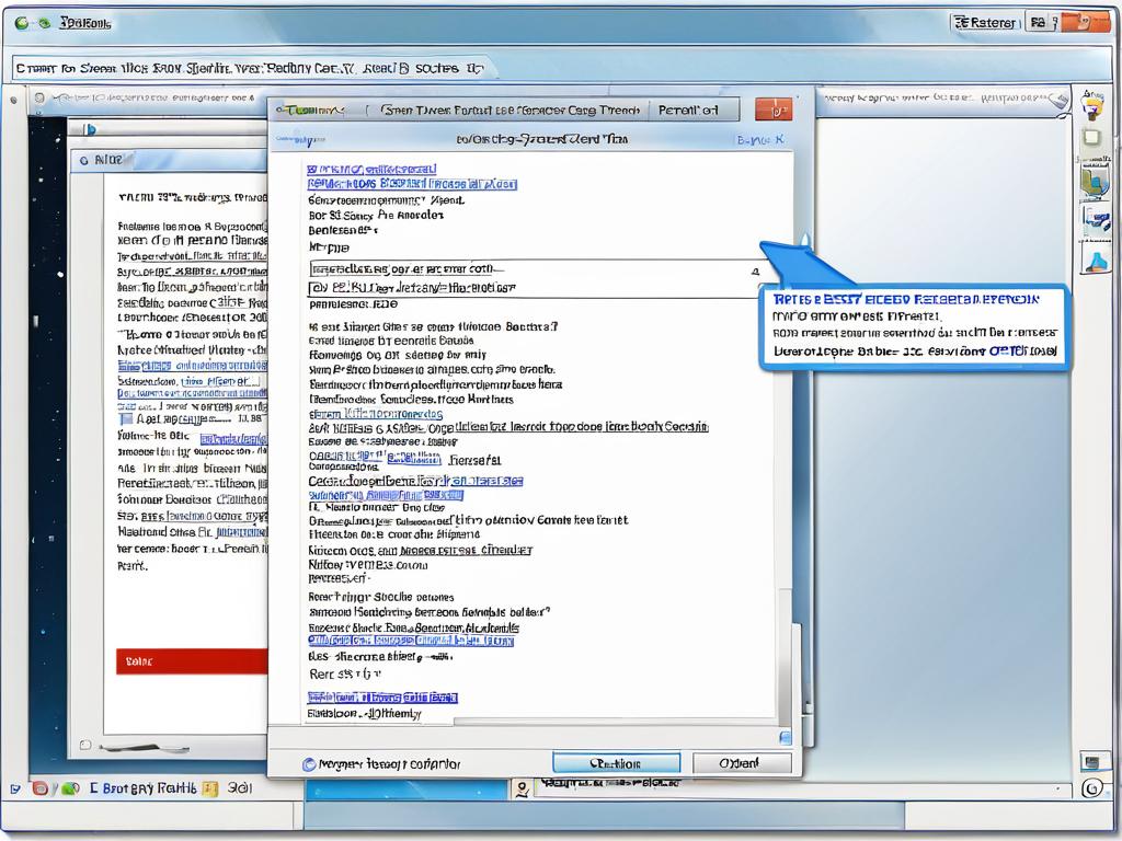 Экран компьютера с отображенным буфером обмена, содержащим скопированный текст для вставки