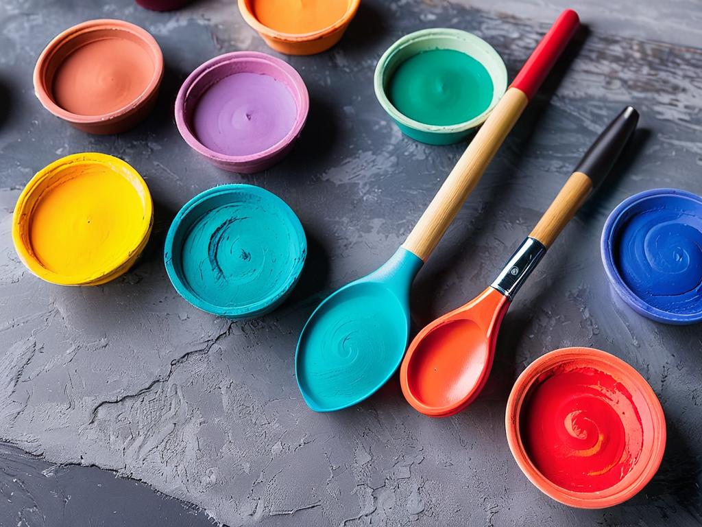 Пластилин разных цветов и инструменты для лепки на столе