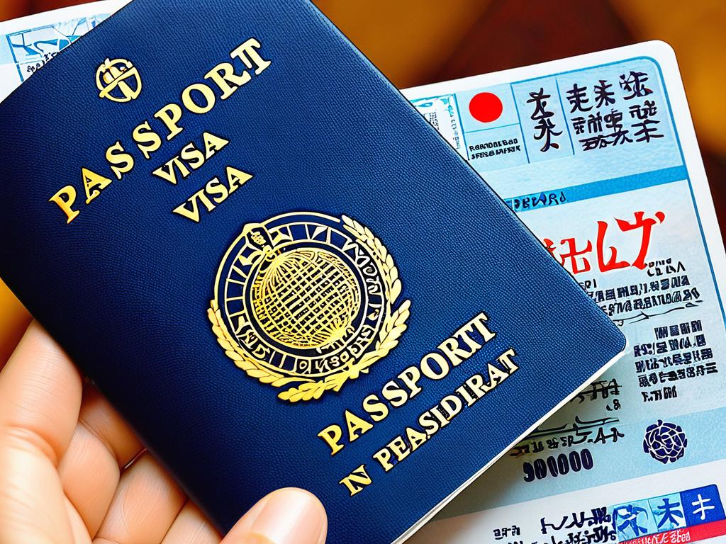 Японская виза в паспорте