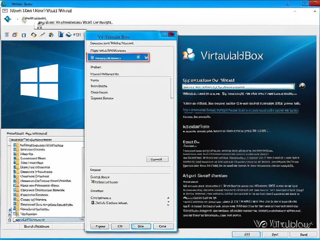 Окно установки VirtualBox в Windows