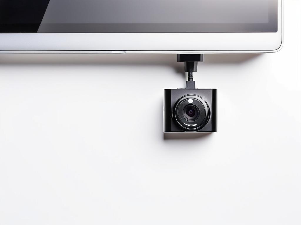 Внешняя USB веб-камера на белом фоне