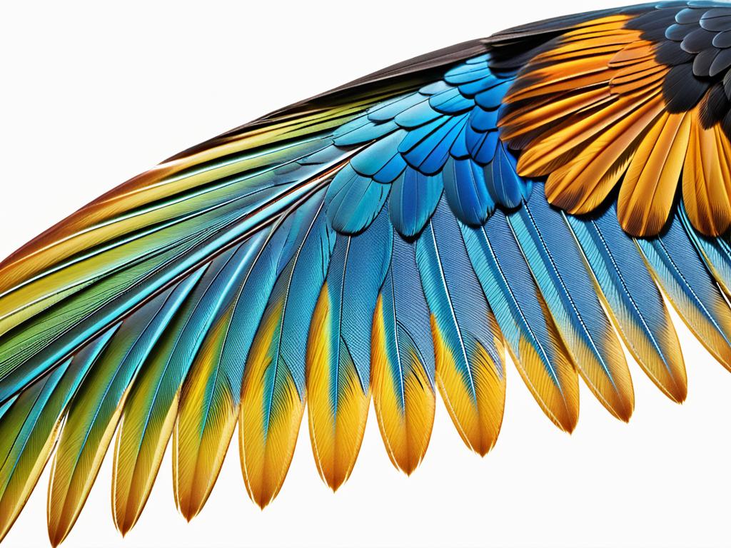 Подробная анатомическая схема строения крыла птицы