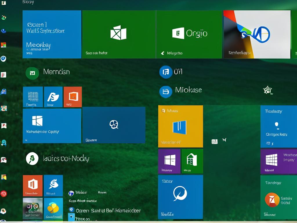 Скриншот меню Пуск в Windows с подсвеченной строкой поиска