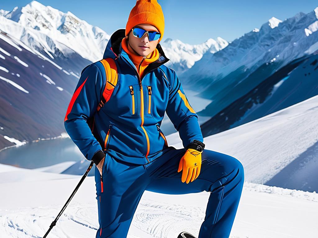 Теплый и утепленный зимний спортивный костюм для мужчин