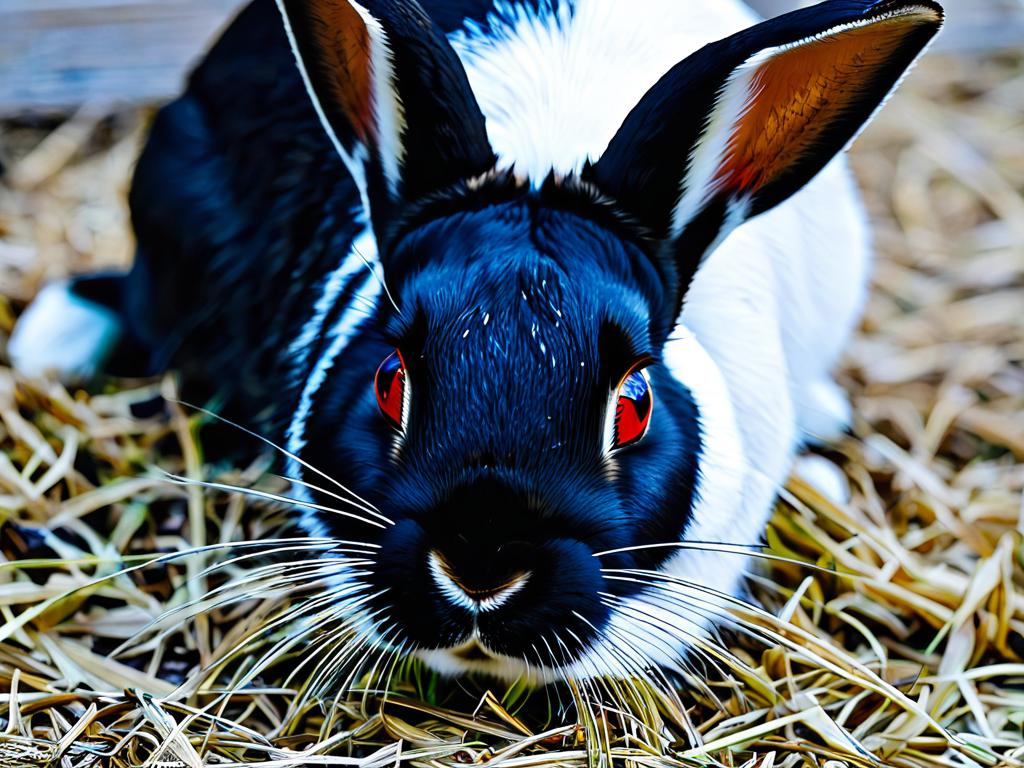 У кролика опухшие глаза из-за инфекции
