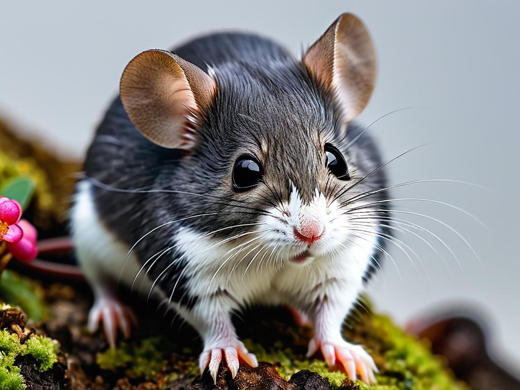 Крупный план милой японской карликовой мыши