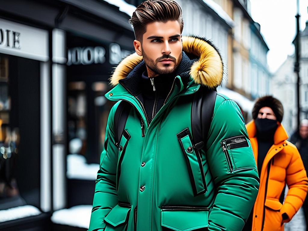 Модные мужские зимние куртки 2024. Тренды пуховики парки