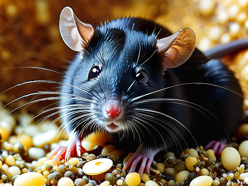 У крысы выделения порфирина из глаз - признак заболевания. Описание содержания фото.