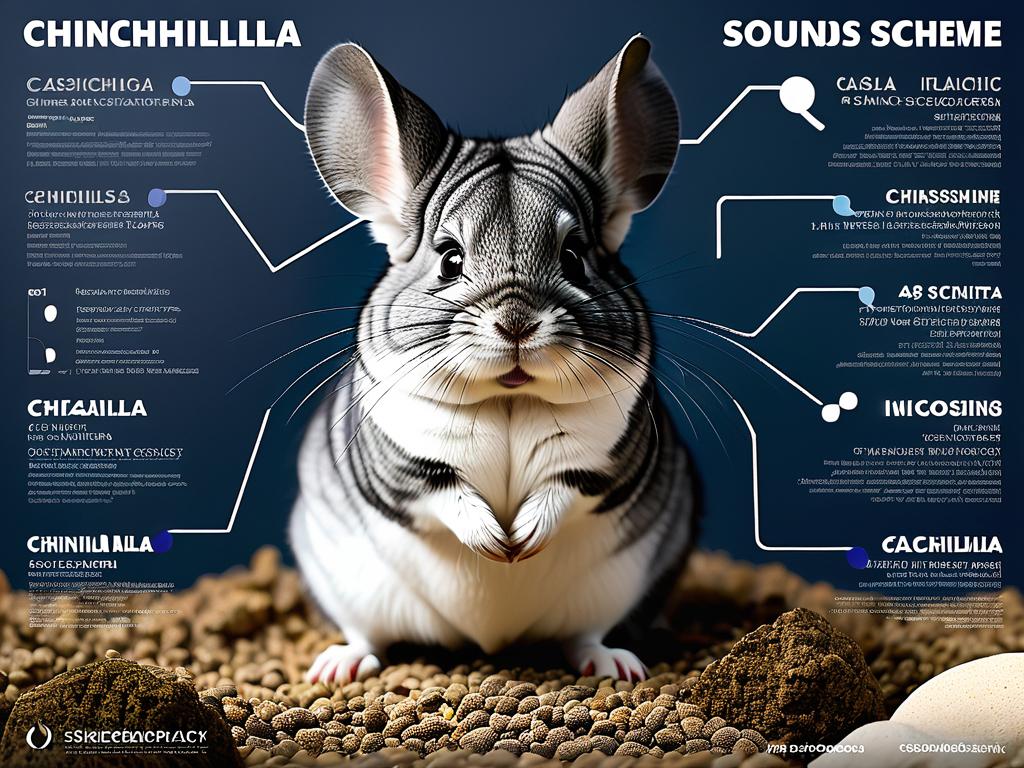 Схема классификации звуков шиншилл в виде инфографики
