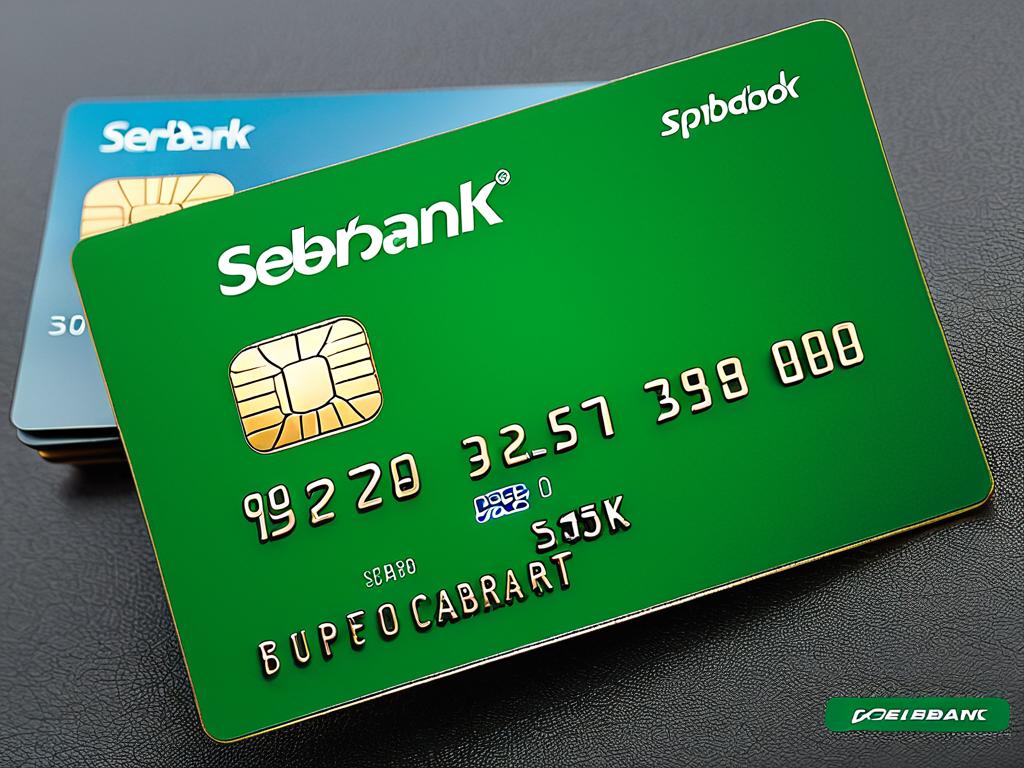 Кредитная карта Сбербанка с обозначением уровней программы «Спасибо»