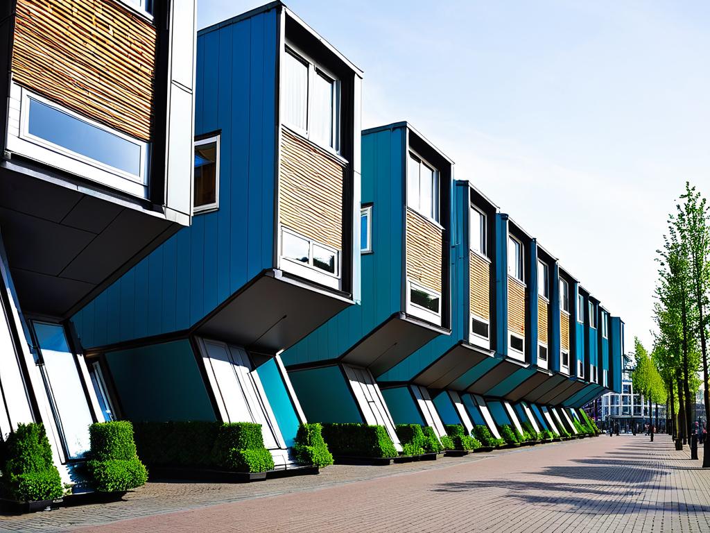 Кубические дома в Роттердаме.