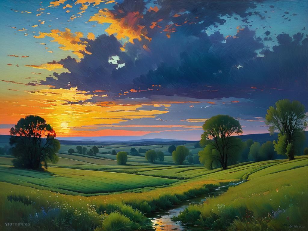 Картина пейзажа в сумерках – главный герой стихотворения «Вечер» Тютчева