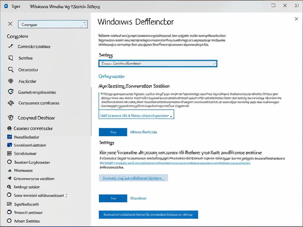 На изображении выделены основные параметры настройки защитника Windows 7
