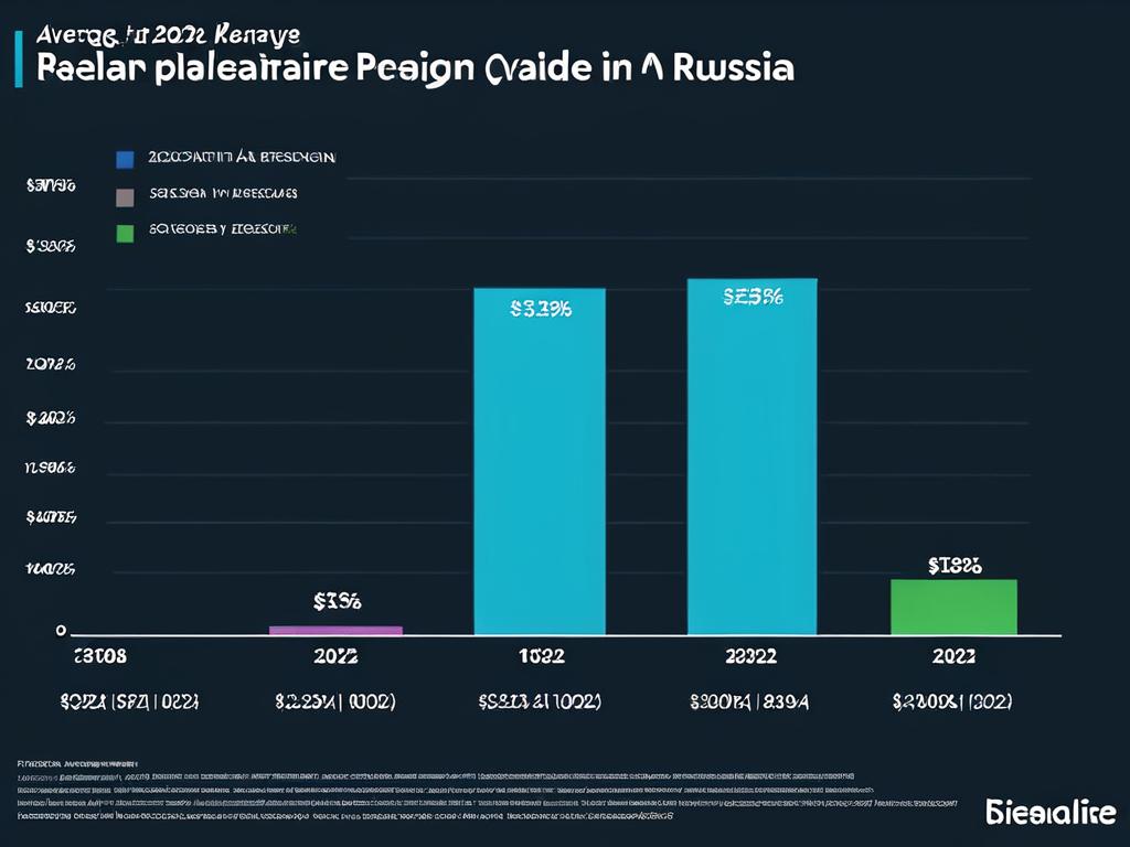 Сравнение средних зарплат в ИТ-сфере по регионам России в 2022 и 2023 гг.