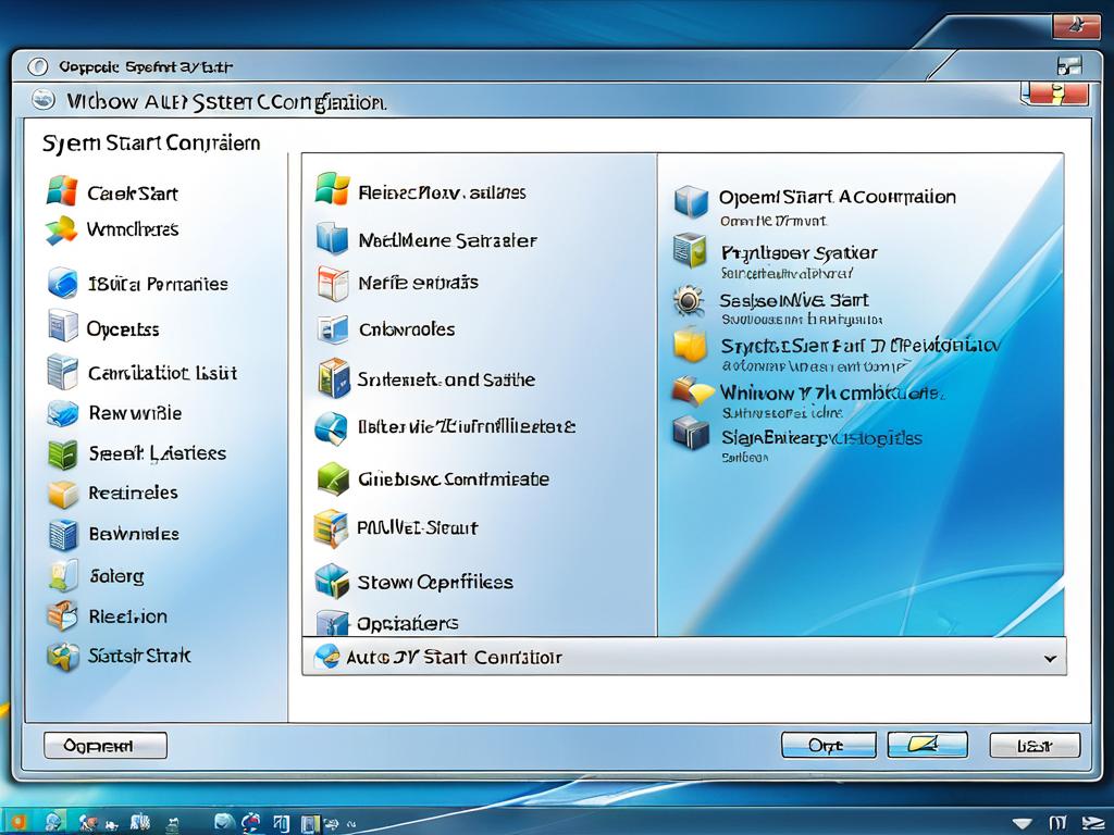 Окно конфигурации системы Windows 7 со списком автозапускаемых программ