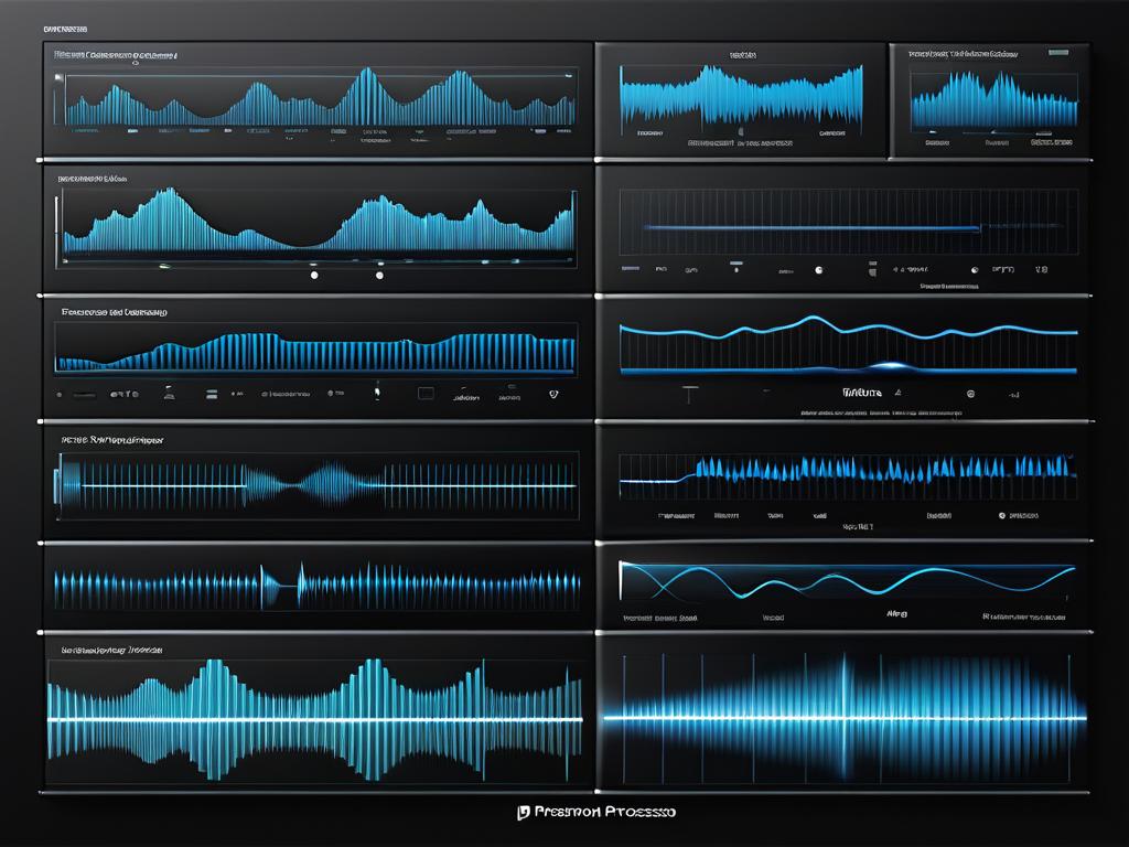 Диаграммы и графики, иллюстрирующие технологии обработки звука THX: объемный звук, декорреляция