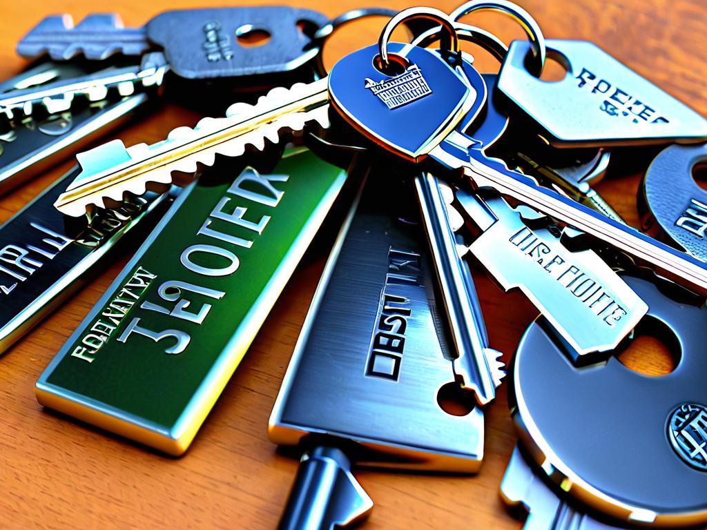 Ключи, символизирующие частную собственность и личные вещи